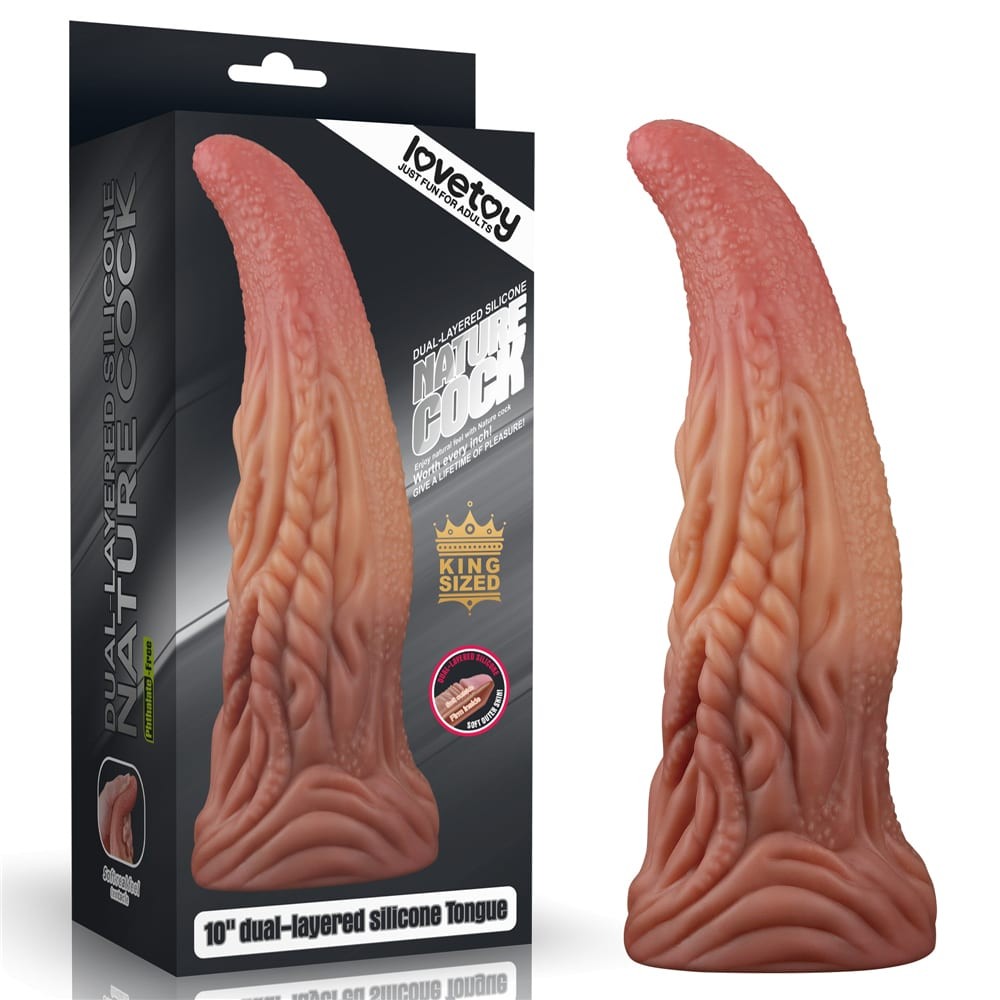 10'' Dual layered Platinum Silicone Tongue_B0O50_3