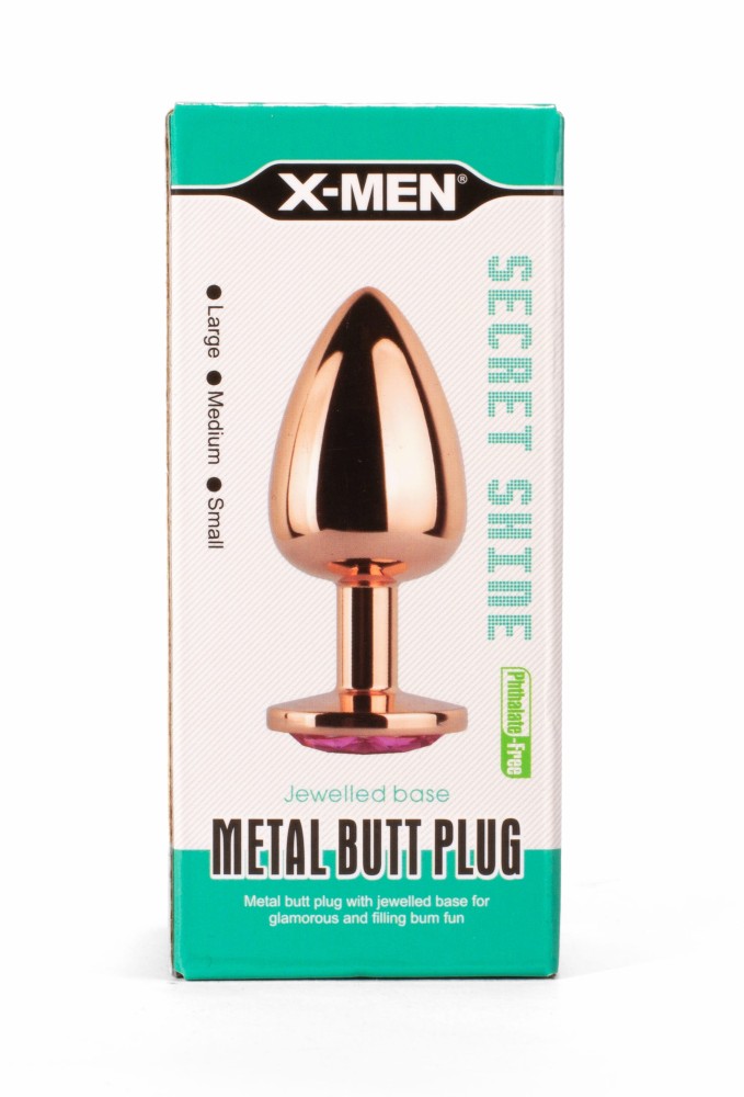 X-Men Secret Shade S fém anál plug gyémánt díszszel - Image 6
