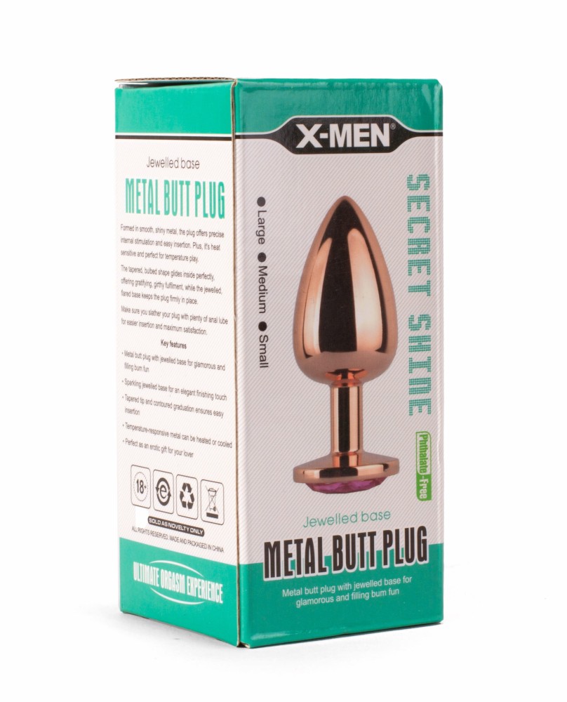 Fém anál plug S – X-MEN Secret Shade - Image 5