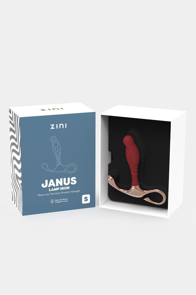 Zini Janus Lamp Iron — Prosztata Masszírozó S, Arany-Bordó - Image 4