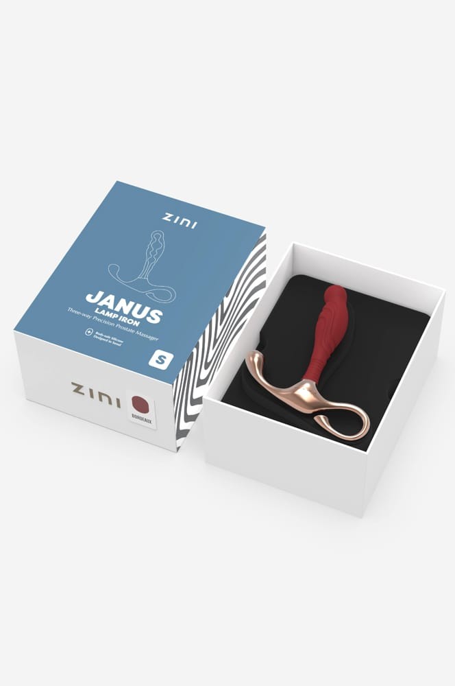 Zini Janus Lamp Iron — Prosztata Masszírozó S, Arany-Bordó - Image 3