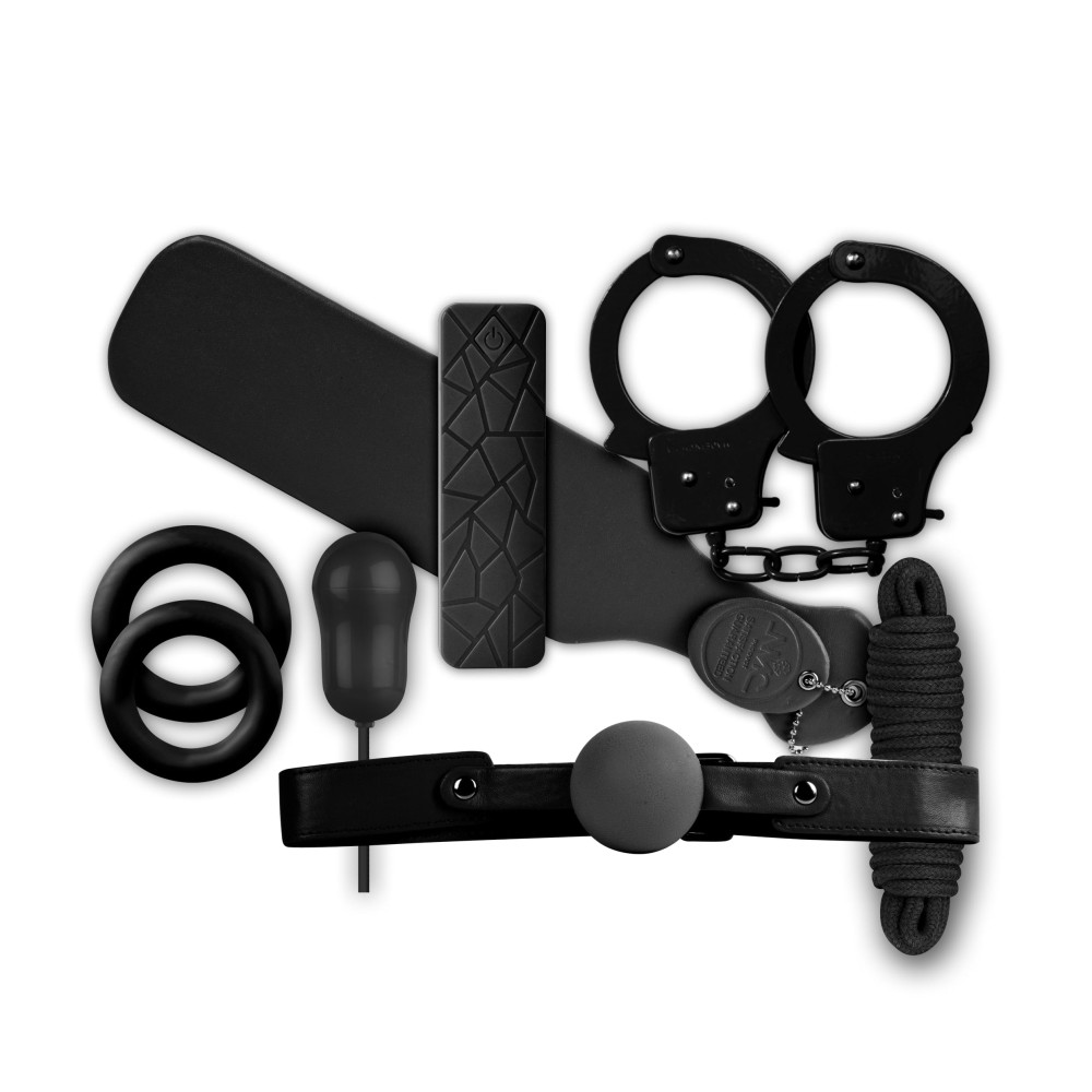 BDSM szett – Mean Couple Romance fekete komplett készlet - Image 2