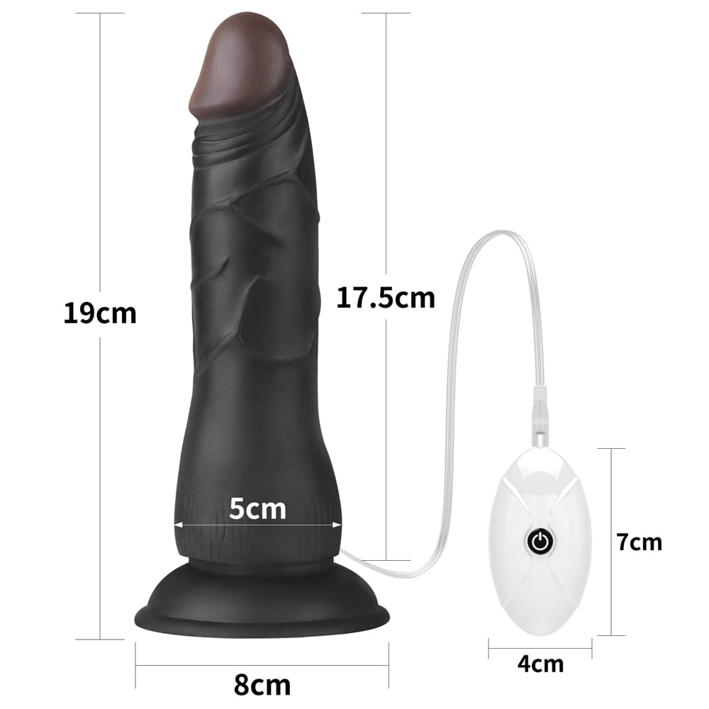 Rezgő dildós hám szett – Vibrating Easy Strap-on 19 cm fekete - Image 10