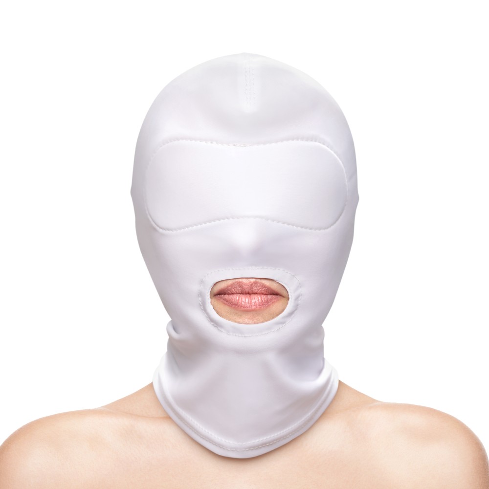 Fehér fetish szájmaszk – Fetish & Fashion Mouth Hood - Image 3