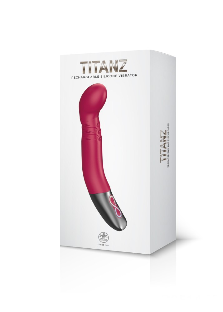 TITANZ 20cm - forgófejes G-pontos vibrátor (rózsaszín) - Image 5