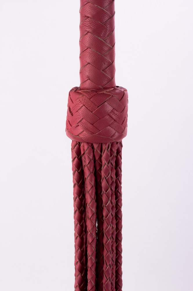 Rózsaszín fonott bőrkorbács – 75 cm érzéki BDSM élmény - Image 6