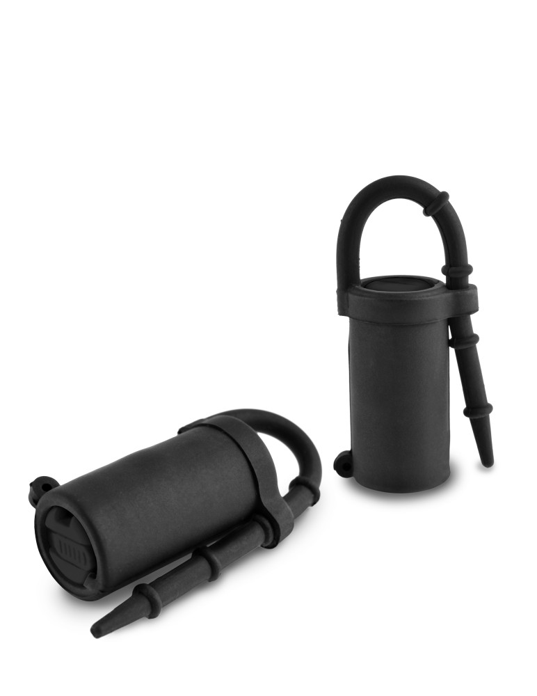 Rezgő mellbimbócsipesz – Vibrating Silicone Nipple Teazers fekete - Image 4