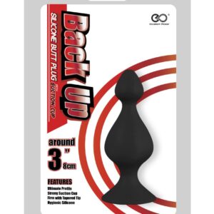 Back Up 3" Silicone Butt Plug w/Suction Cup II