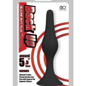 Back Up 5.5" Silicone Butt Plug w/Suction Cup