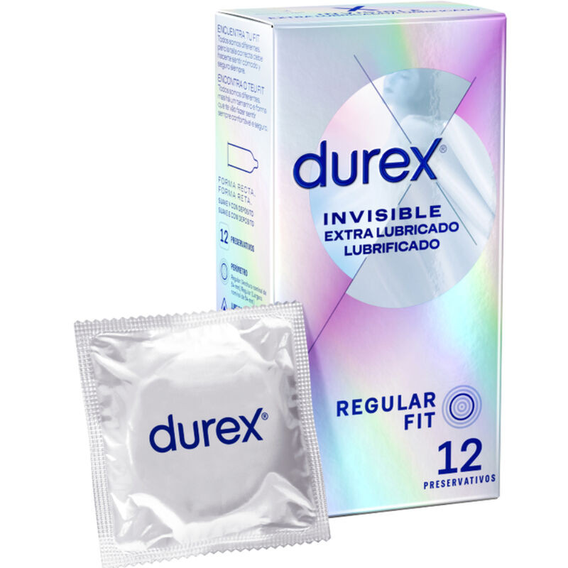 Durex Invisible – extra síkosított óvszer 12 db-os kiszerelés
