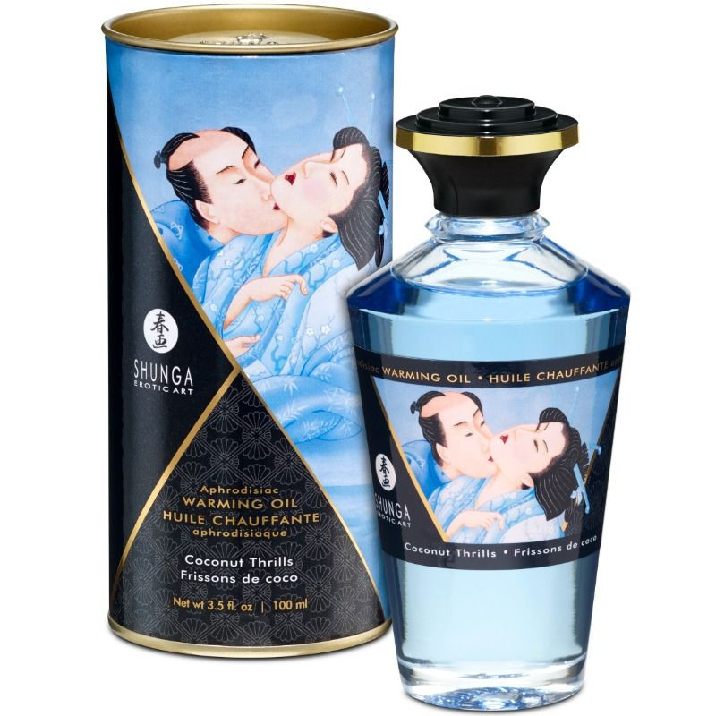 SHUNGA - kókuszos hőhatású masszázsolaj 100 ml
