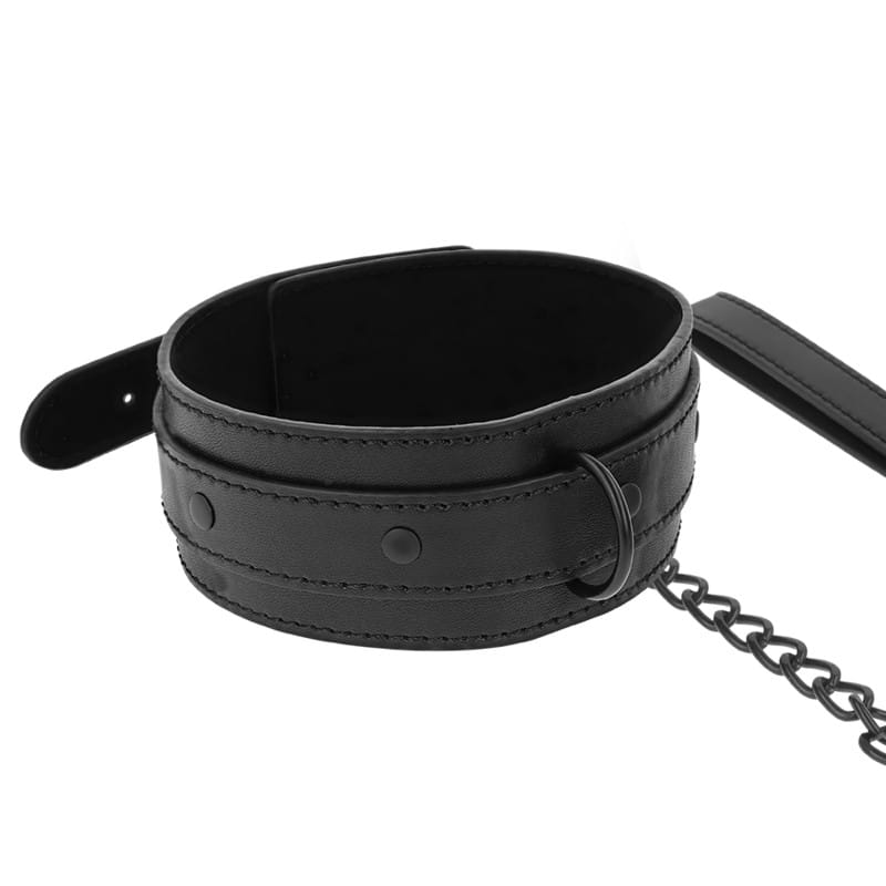 Vegán bőr fétis nyakörv – INTENSE prémium BDSM kiegészítő - Image 3