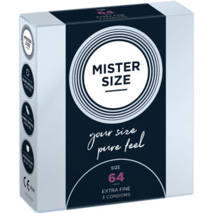 MISTER SIZE - XXL méretű prémium óvszer (64 mm