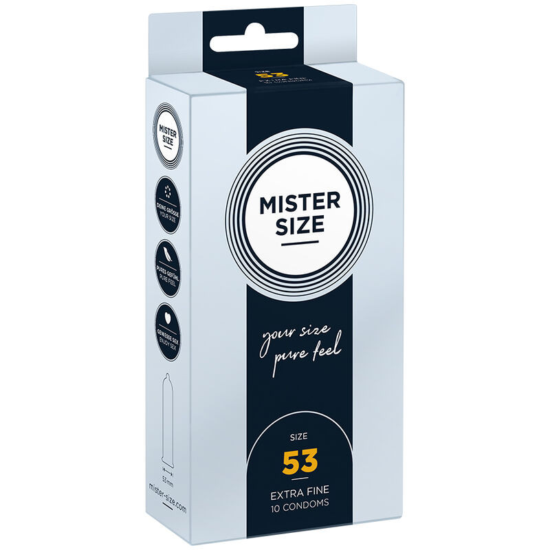 MISTER SIZE - M méretű óvszer (10 db) prémium kényelemért