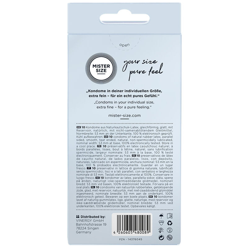 MISTER SIZE 53 óvszer 10 db - Image 3