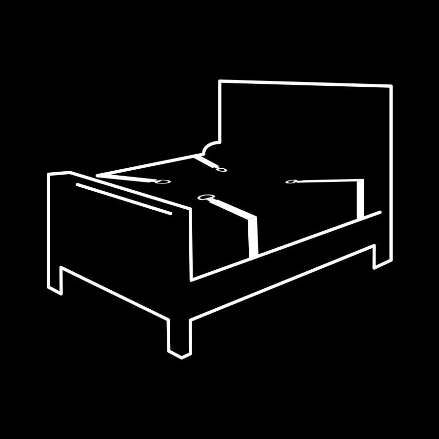 BDSM ágyhoz rögzítő készlet – Fetish Submissive prémium szett - Image 3