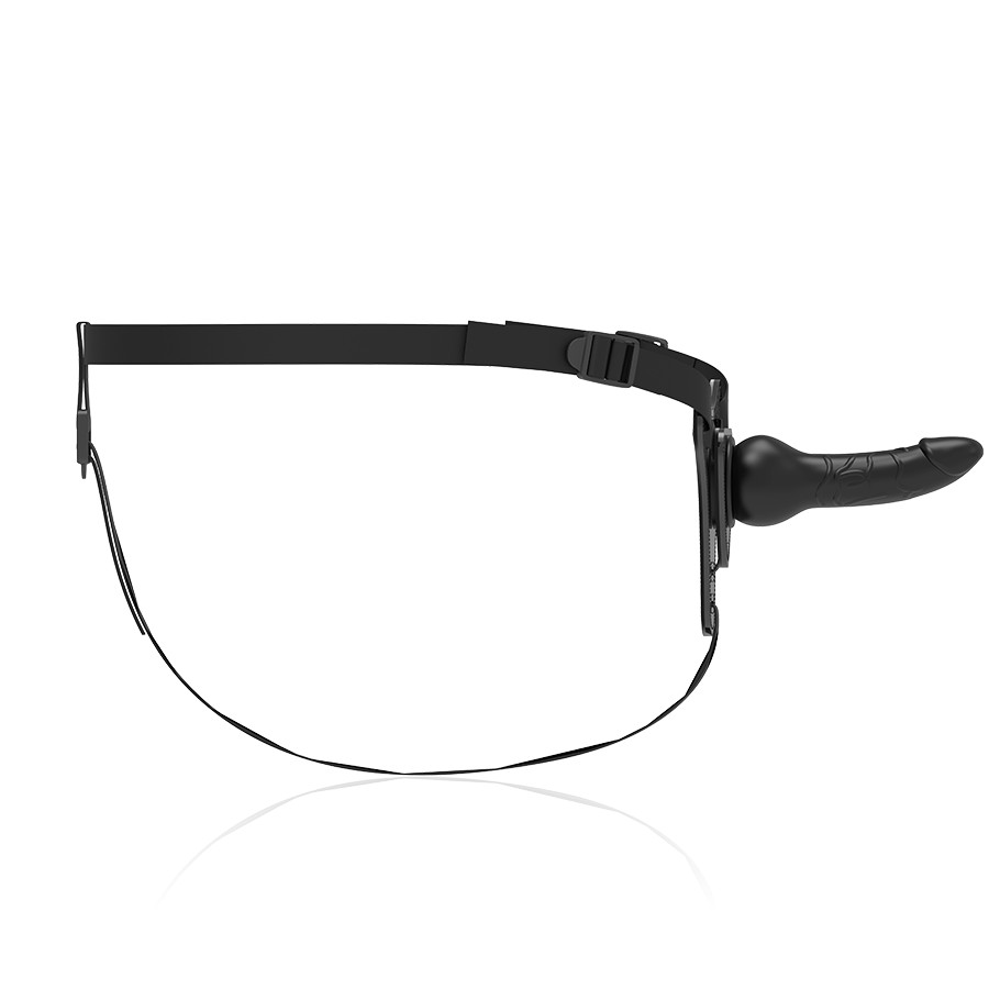 Fétis Szubmisszív Hám – Fekete Szilikon, 16 cm Realisztikus - Image 4