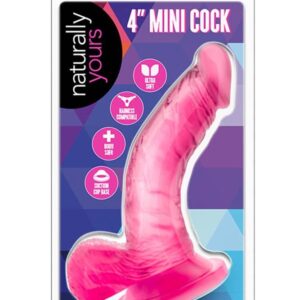 Naturally Yours 4 inch Mini Cock Pink