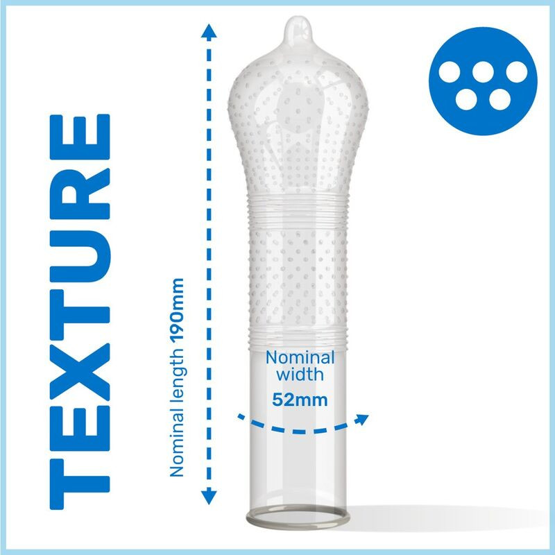 Pasante Ribs & Dots Intensity óvszer 12 db - Image 3