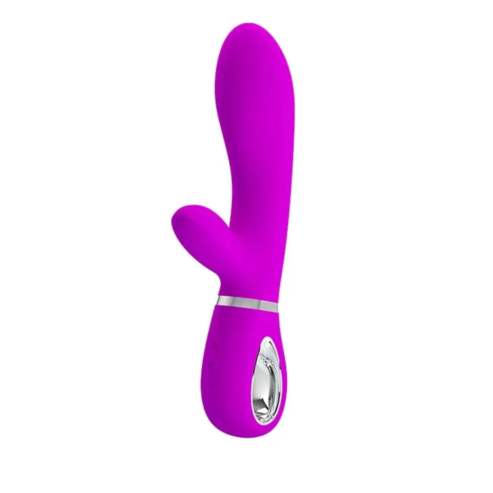 Pretty Love Thomas (20,5 cm) – akkus, kétmotoros G-pontos vibrátor (lila) - Image 8