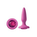 Glams Mini Pink Gem -kristályos anál plug kezdőknek (rózsaszín)