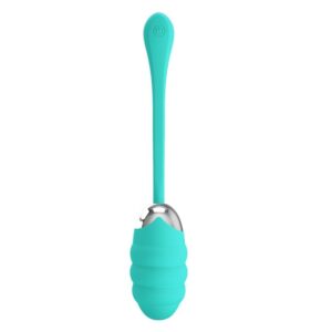 Pretty Love Franklin Turquoise — Türkiz Bordázott Vibrátor, 19,1 cm