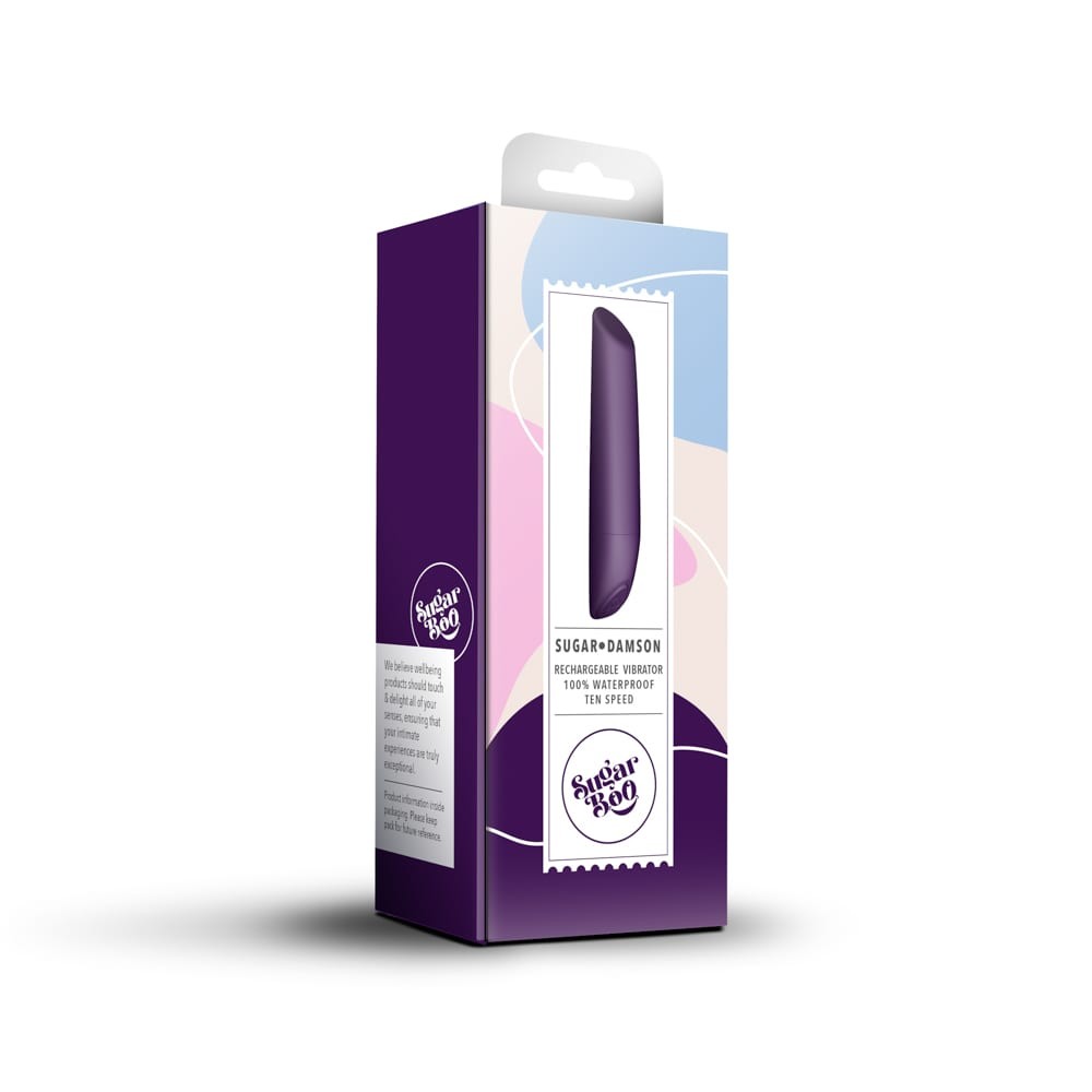 Sugar Damson (11,6 cm) - kompakt vibrátor kezdőknek (lila) - Image 5