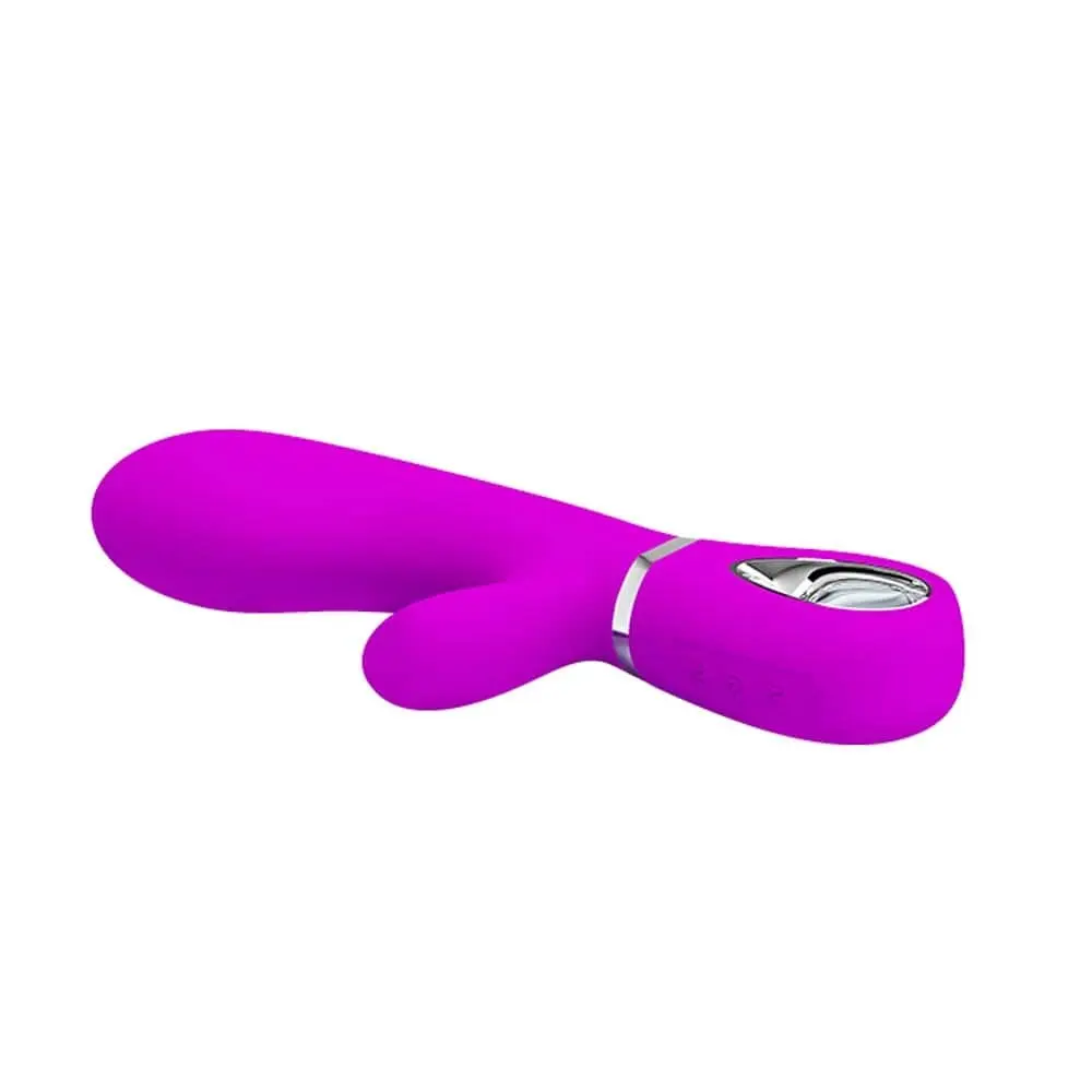 Pretty Love Thomas (20,5 cm) – akkus, kétmotoros G-pontos vibrátor (lila) - Image 6