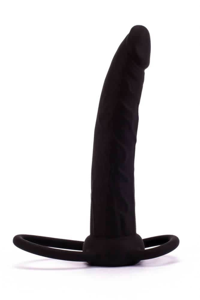 Lovetoy Silicone Fantasy Double Prober — Fekete Üreges Dildó - Image 4