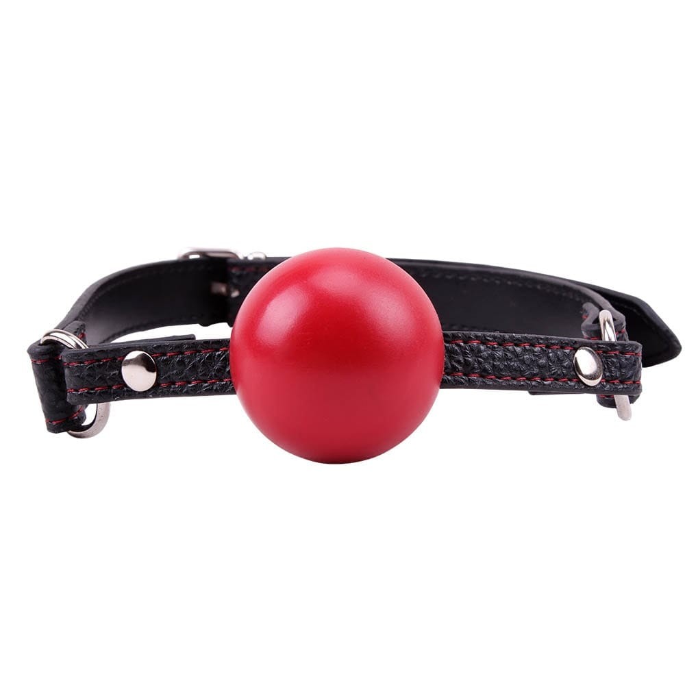 Szájgolyó BDSM eszköz – Red Ball Gag - Image 2