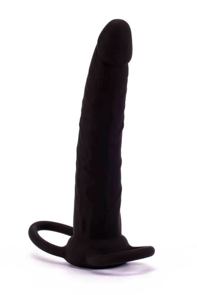Lovetoy Silicone Fantasy Double Prober — Fekete Üreges Dildó - Image 5