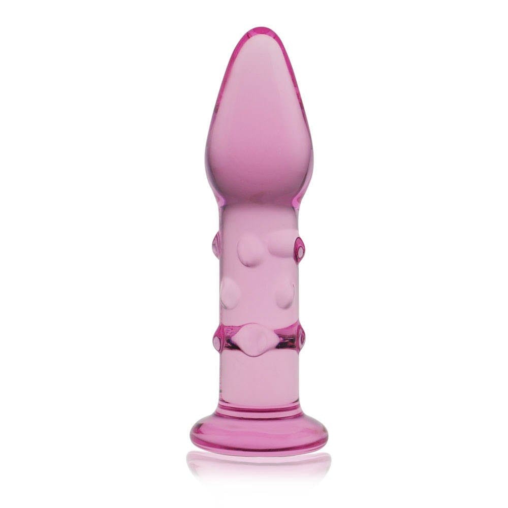 Glass Romance 13,9 cm - üveg anál plug stimuláló gömbökkel (rózsaszín) - Image 2