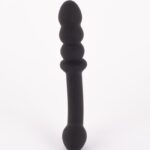 Vibrating Butt Plug - kétmotoros anál plug (fekete)
