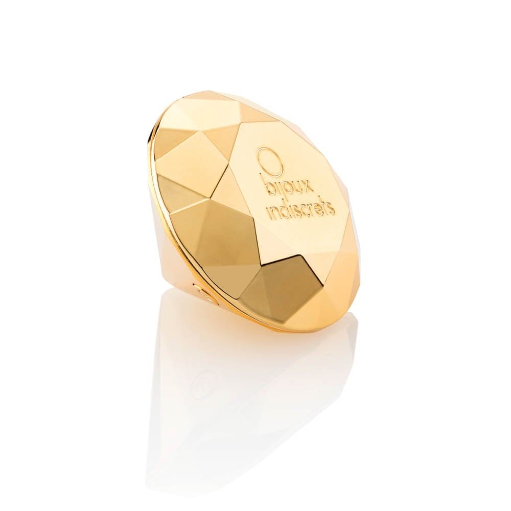 Twenty One Vibrating Diamond – akkus, vízálló csiklóizgató (arany) - Image 3
