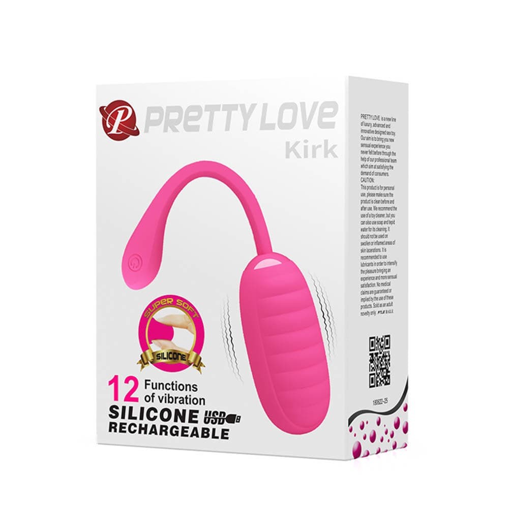 Pretty Love Kirk - hullámos vibrációs tojás (rózsaszín) - Image 8
