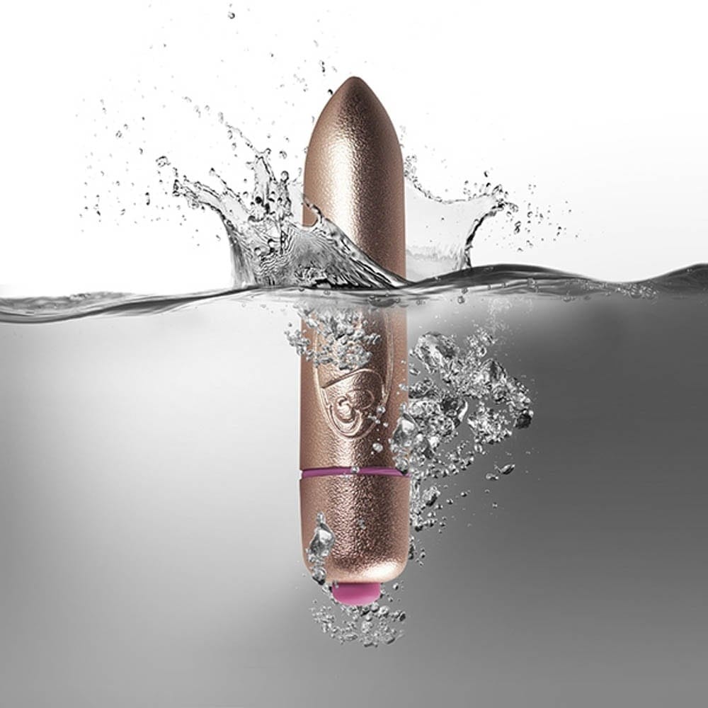Coloured 7 Speed RO-80 mm Gold – mini vibrátor - Image 2