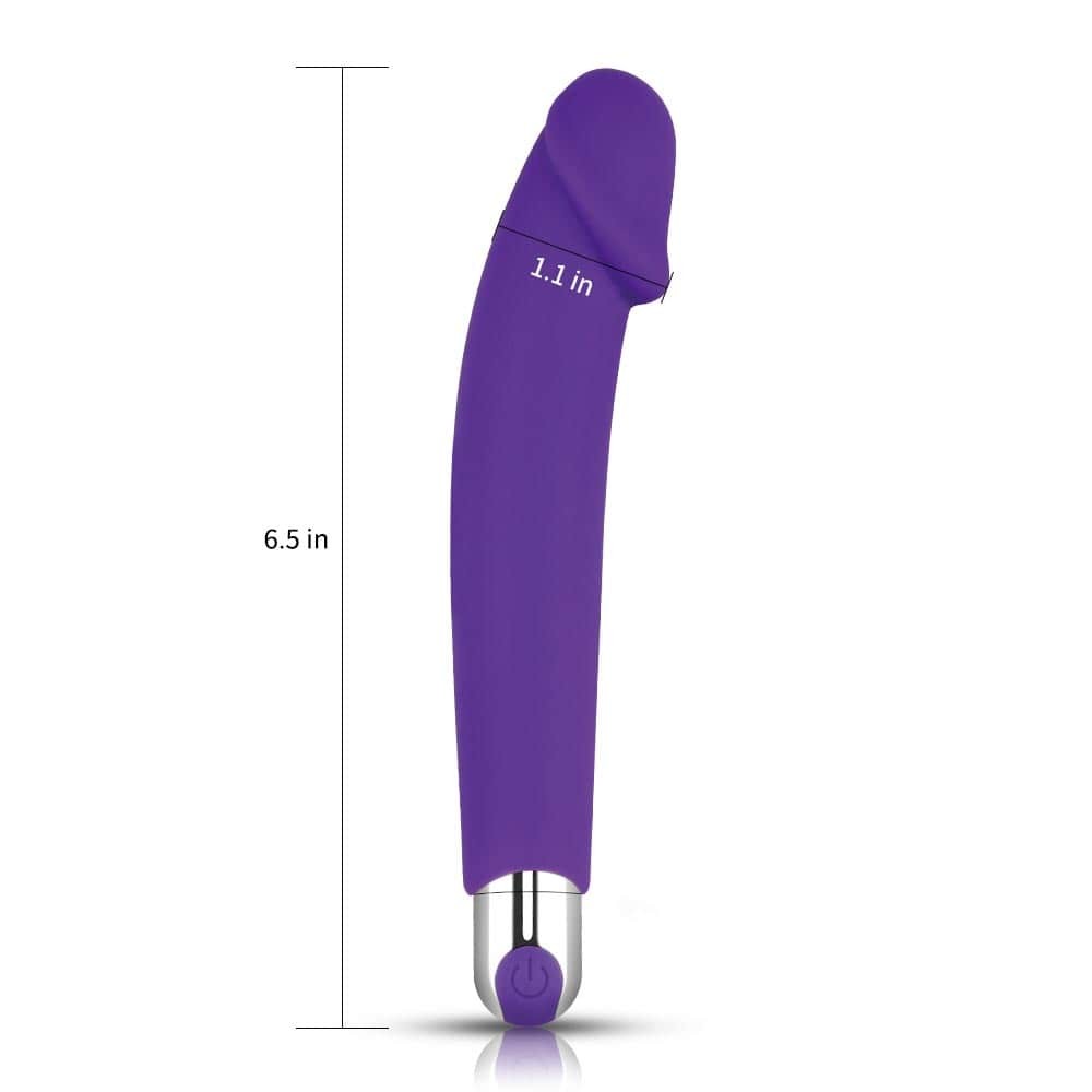 IJOY Silicone Dildo (16,5 cm) - univerzális vibrátor (lila) - Image 2