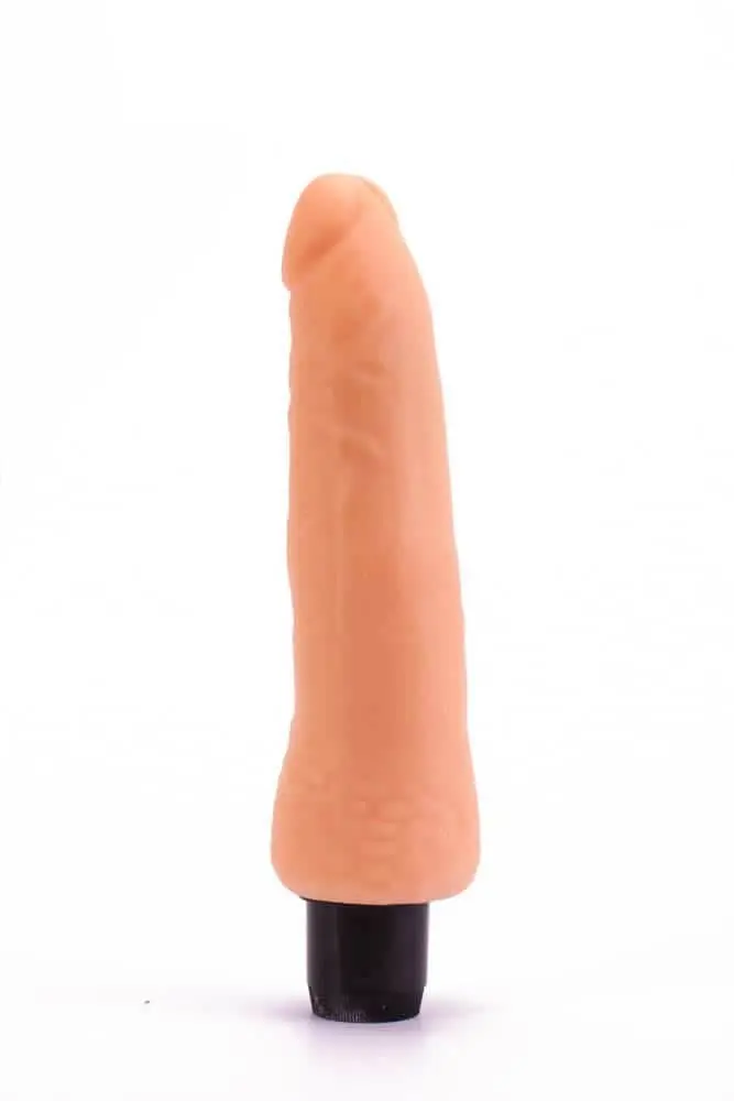 Real Feel Cyberskin - élethű vibrátor (testszínű) - Image 4