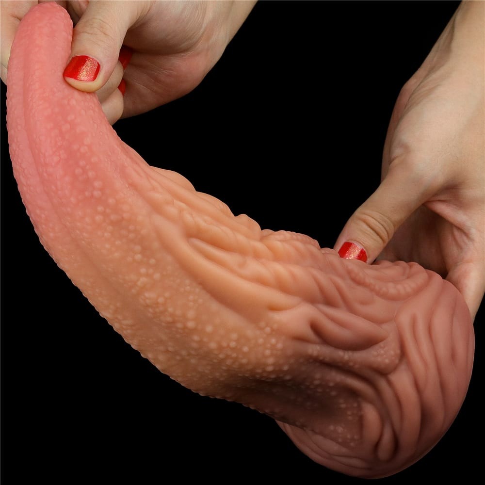 Lovetoy Nature Cock Nyelv Formájú Dildó Tapadókoronggal, 25 cm - Image 4