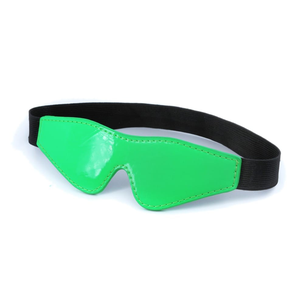 Electra Blindfold 27,3 cm - szemkötő neoprén béléssel (fekete-zöld) - Image 2