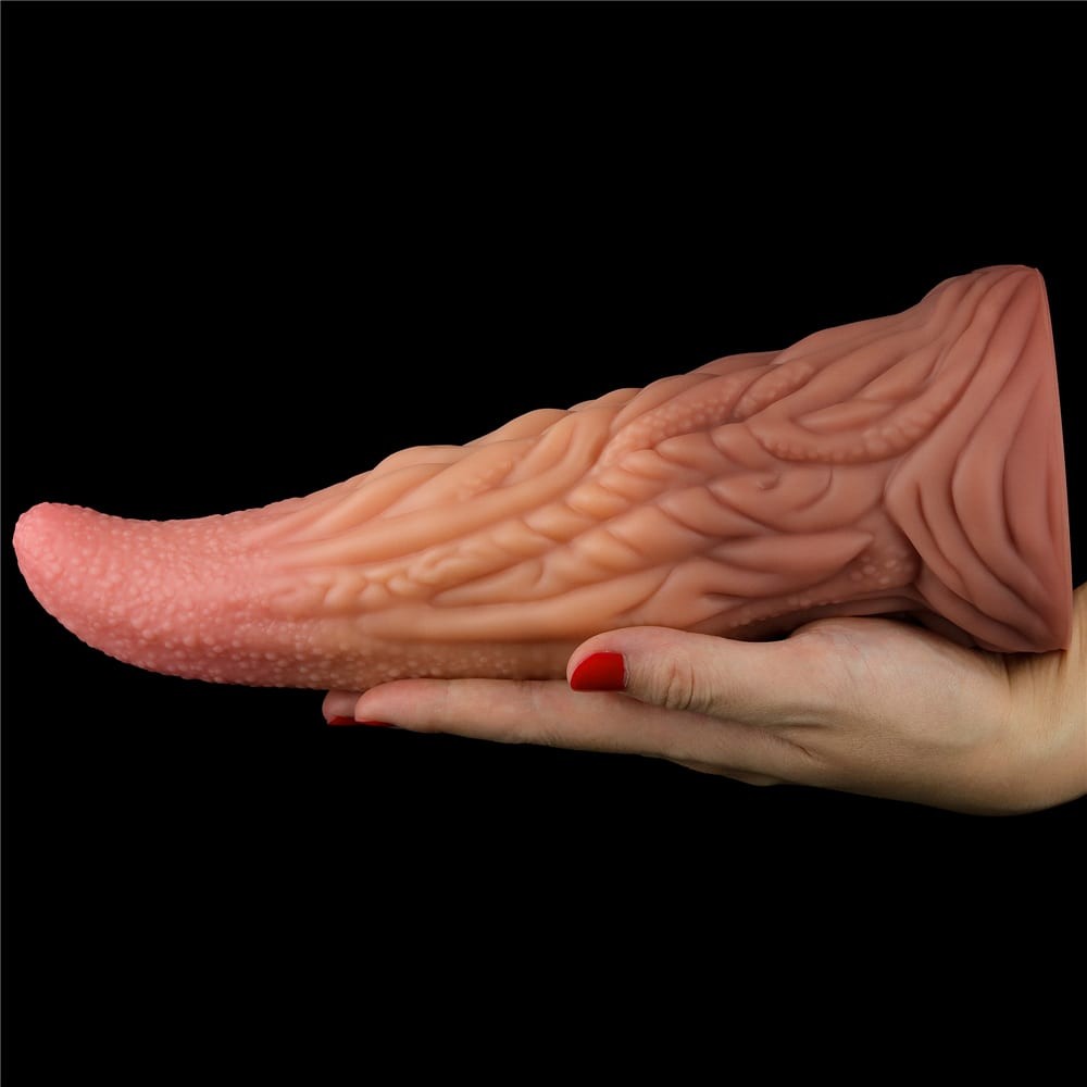Lovetoy Nature Cock Nyelv Formájú Dildó Tapadókoronggal, 25 cm - Image 3