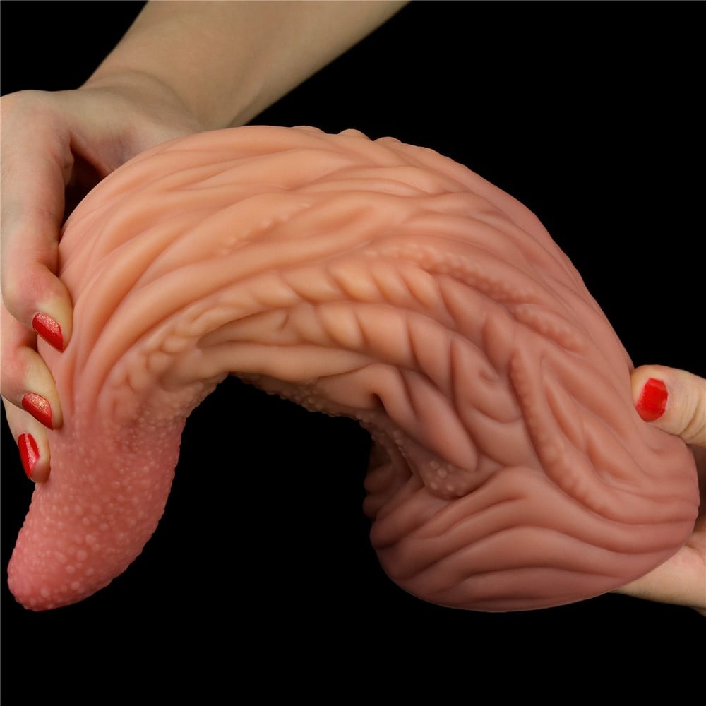 Lovetoy Nature Cock Nyelv Formájú Dildó Tapadókoronggal, 25 cm - Image 2