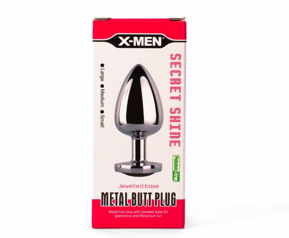X-MEN Secret Shade fém anál plug piros M - Image 6