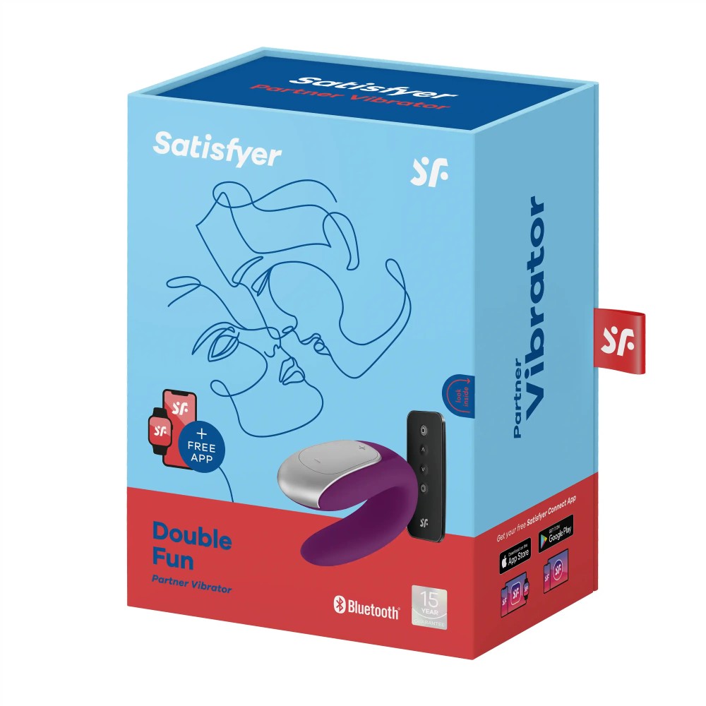 Satisfyer Double Fun Párvibrátor App-Vezérelt Lila - Image 5