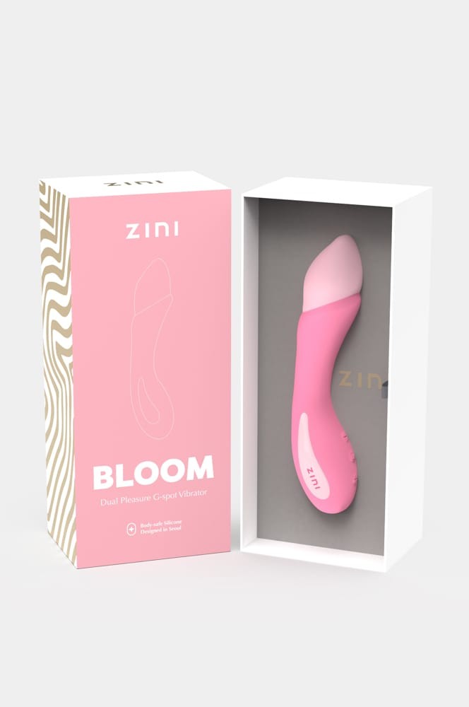 Zini Bloom Dual Pleasure — G-pontos Vibrátor, 18,2 cm - Image 4