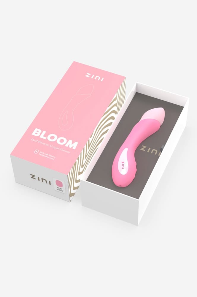 Zini Bloom Dual Pleasure — G-pontos Vibrátor, 18,2 cm - Image 3