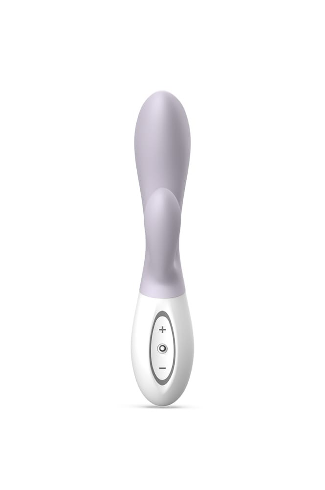 Zini Dew Dual Pleasure — Rabbit Vibrátor, Lila, 20 cm - Image 5