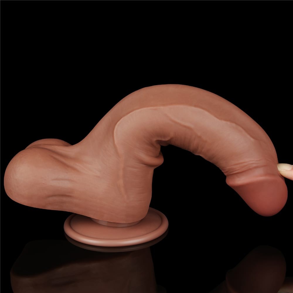 Lovetoy Sliding-Skin Kettős Rétegű Dildó Tapadókoronggal, 22 cm - Image 3