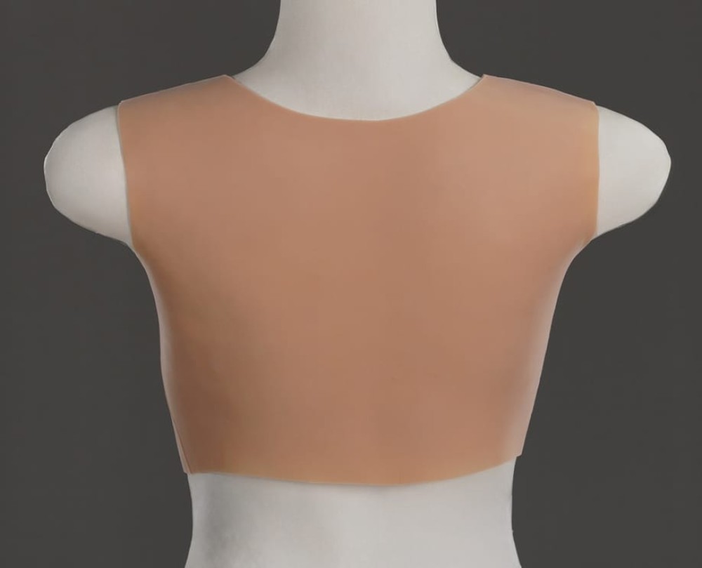 Realistic Silicone Breastplate D Cup - valósághű szilikon műmell (testszínű) - Image 7