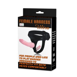 Ultra Female Harness - kétágú felcsatolható dildópár (testszínű)